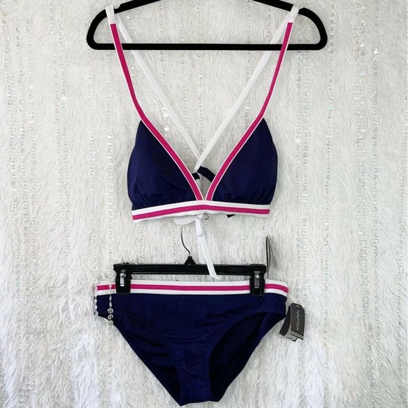 NEW NAUTICA Bikini Swimsuit Bathing Suit LARGE - Picture 2 of 12